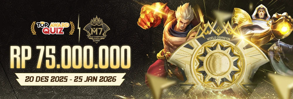 TOP AWARD M7 WORLD CHAMPHION MOBIL LEGEND 2026